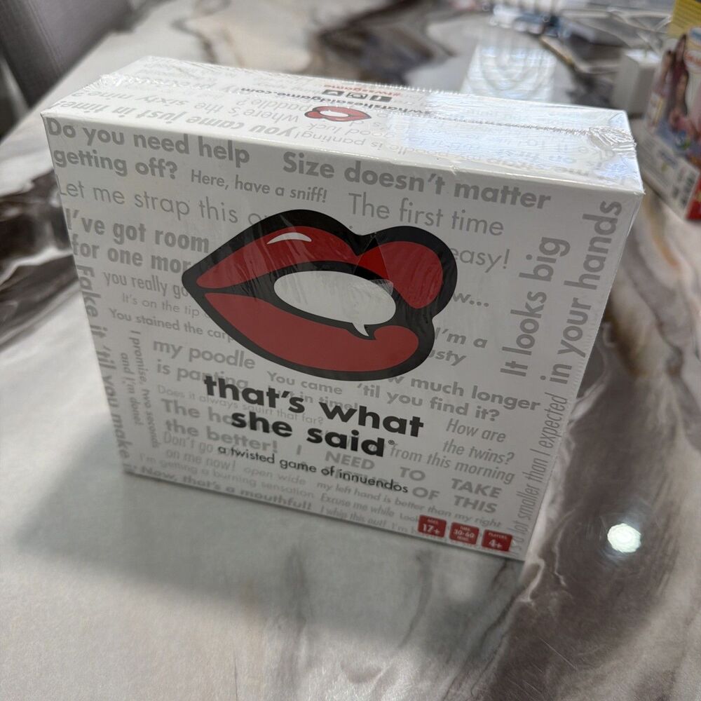 New Sealed That's What She Said Twisted Card Game 4+ People Group Party Adult